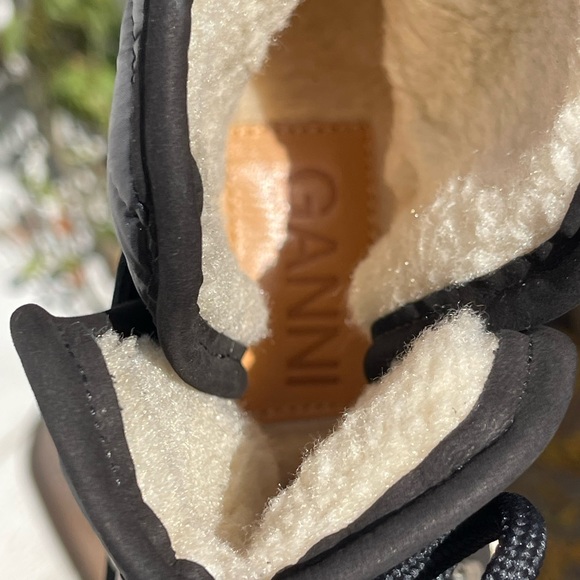 GANNI Edna Suede Ankle lace up boots black Size 39 NEW - Picture 13 of 16